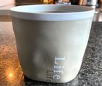 Nieuwe beige bloempot 12,5 cm doorsnede, 12,5 cm hoog., Rond, Ophalen of Verzenden, Aardewerk, Binnen
