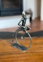 Miniatuur op fiets, Antiek en Kunst, Antiek | Goud en Zilver, Ophalen of Verzenden, Zilver