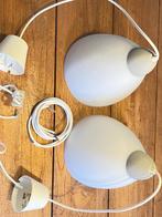 Hanglampen ikea (type T9614) wit, Ophalen, Gebruikt, Glas, Minder dan 50 cm