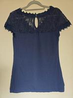 T-shirt, donkerblauw maat 36, Kleding | Dames, T-shirts, Blauw, Ophalen of Verzenden, Korte mouw, Maat 36 (S)
