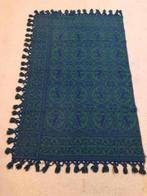 GFL25 Grand foulard groen blauw engelen 177/114, Huis en Inrichting, Gebruikt, Ophalen of Verzenden