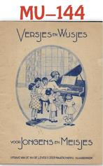 Bladmuziek MU-144 Versjes en Wijsjes voor Jongens en Meisjes, Ophalen of Verzenden, Gebruikt, Artiest of Componist, Populair