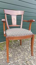 4 bannink Jugendstil eetkamer armstoelen, Huis en Inrichting, Ophalen, Zo goed als nieuw, Bruin, Stof