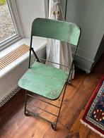 Oude metalen werkstoel, Ophalen, Gebruikt, Overige kleuren, Metaal