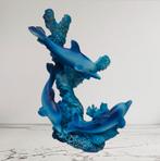 Dierenbeeld - Dolfijnen op koraal, Tuin en Terras, Ophalen of Verzenden, Zo goed als nieuw, Kunststof, Dierenbeeld