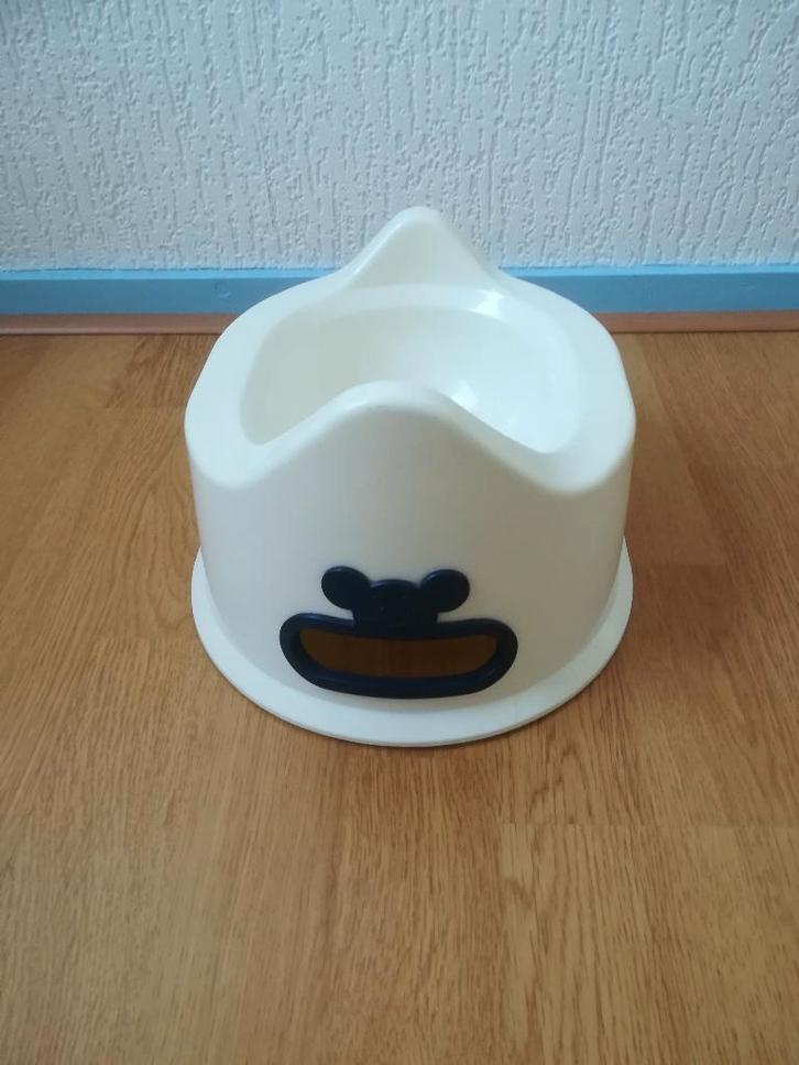 Kinderpo, crème met donkerblauw, in zeer goede staat, Kinderen en Baby's, Badjes en Verzorging, Zo goed als nieuw, Overige typen