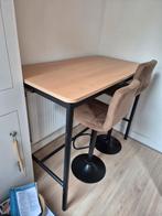 Bartafel, Huis en Inrichting, Tafels | Eettafels, 100 tot 150 cm, Zo goed als nieuw, Metaal, Rechthoekig