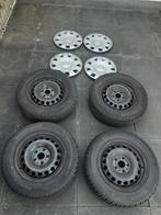 Te koop: 4 stuks winterbanden op velg VW Golf type 5, Ophalen, Gebruikt, 15 inch, Banden en Velgen