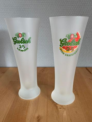 Diverse Grolsch glazen beschikbaar voor biedingen