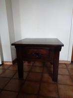 Bijzettafel donker, Huis en Inrichting, Tafels | Bijzettafels, Ophalen, Gebruikt, 55 tot 75 cm, 45 tot 60 cm