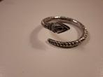 zilveren Surinaamse slangen armband, Ophalen of Verzenden, Zo goed als nieuw, 17 tot 18, Dame
