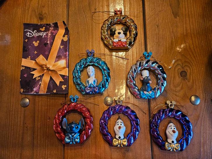 Disney kerst kransen AH, Verzamelen, Disney, Nieuw, Beeldje of Figuurtje, Mickey Mouse, Ophalen of Verzenden