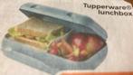 Tupperware Lunchbox lunch box donkerblauw blauw, Ophalen of Verzenden, Gebruikt, Blauw