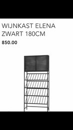 Riverdale Wijnkast Elena, Huis en Inrichting, Woonaccessoires | Wijnrekken, Ophalen of Verzenden, Zo goed als nieuw, Metaal, 75 cm of meer