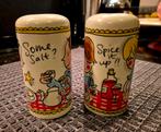Leuke blond amsterdam vintage zout en peper strooiers, Ophalen of Verzenden, Zo goed als nieuw