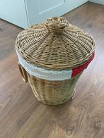 Mooie rotan mand incl bekleding, Mand, Rond, Ophalen of Verzenden, Zo goed als nieuw