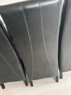 Zwarte Eetkamerstoelen - Set van 6 bijna gratis, Ophalen, Zwart, Leer, Zo goed als nieuw