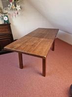 Massief eikel tafel 177x79, 60 cm of meer, Gebruikt, Rechthoekig, Hout