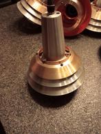 Vintage Raak Lakro Cascade hanglamp aluminium messing kleur, Huis en Inrichting, Lampen | Hanglampen, Ophalen, 50 tot 75 cm