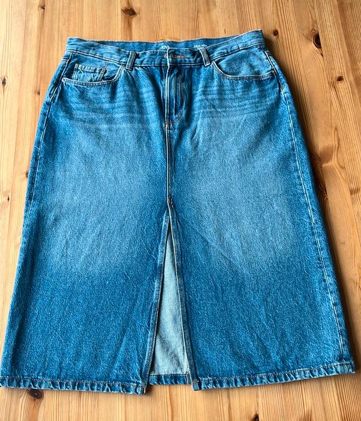 Spijkerrok van C&A maat 44, Kleding | Dames, Rokken, Zo goed als nieuw, Maat 42/44 (L), Blauw, Onder de knie, Ophalen of Verzenden