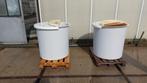 2x Polyester watertank 500L inclusief deksel, Tuin en Terras, Regentonnen, 150 liter of meer, Ophalen, Zo goed als nieuw, Kunststof