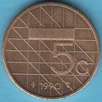 Nederland Vijfje (5 gulden) 1990 UNC in munthouder, Postzegels en Munten, Munten | Nederland, Ophalen of Verzenden, Koningin Beatrix