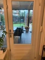 Mooie buitendeur met glas, Doe-het-zelf en Verbouw, Deuren en Horren, Ophalen, Gebruikt, 80 tot 100 cm, Buitendeur