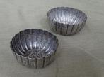 Twee gelijke zilveren kommen met ribben, oosters zilver, Antiek en Kunst, Verzenden, Zilver