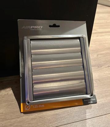 Overdrukrooster RVS met lamellen Airpro 125 mm beschikbaar voor biedingen