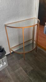 Sidetable halfrond of bijzettafel, Huis en Inrichting, Ophalen, 50 tot 100 cm, Metaal, 25 tot 50 cm