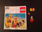 Lego 375 Kasteel 1978 - Originele Instructies & Onderdelen, Ophalen of Verzenden, Gebruikt, Complete set, Lego