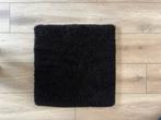 Vierkante zwarte badmat, Huis en Inrichting, Badkamer | Badtextiel en Accessoires, Ophalen, Gebruikt, Zwart, Badmat