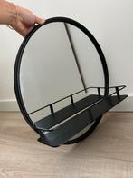 Wanddecoratie spiegel en rek 50 cm, Huis en Inrichting, Woonaccessoires | Spiegels, Ophalen, Minder dan 50 cm, Zo goed als nieuw
