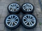 Originele vw dartford 18 inch velgen met conti banden 5x112, Ophalen, 18 inch, Gebruikt, Banden en Velgen