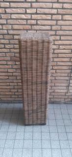 Wicker zuil 30x30x110 tuinzuil  zie foto's, Ophalen, Zo goed als nieuw