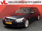 BMW 5-serie Touring 525i, Auto's, BMW, Achterwielaandrijving, Zwart, Blauw, Leder en Stof