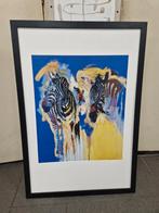 Carlos Blaaker zebra stripes, Ophalen of Verzenden, 75 cm of meer, 50 tot 75 cm, Print