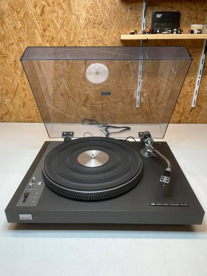 SANSUI SR-525 draaitafel met garantie!, Audio, Tv en Foto, Platenspelers, Gebruikt, Platenspeler, Pitch-regelaar, Ophalen of Verzenden
