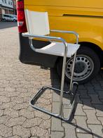 Marcel Breuer voor Thonet barkruk wit leer, Huis en Inrichting, Ophalen, 60 tot 90 cm, Leer, Zo goed als nieuw