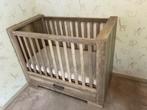 Ledikant 60x120 Kidsmill Brent (babykamer) evt incl matras, Ophalen, Verstelbaar, Bruin, 190 cm of minder