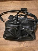 Cowboysbag Luiertas Zwart Leer - Zo Goed Als Nieuw, Ophalen of Verzenden, Zo goed als nieuw, Schoudertas