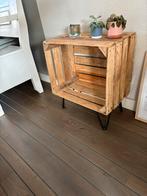 Fruitkist op Hairpin pootjes, Huis en Inrichting, 45 tot 60 cm, Minder dan 55 cm, Ophalen of Verzenden, Zo goed als nieuw