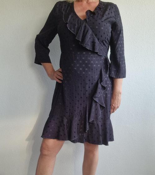 Gestuz roezeljurk Halia. Maat 40. Donkerblauw., Kleding | Dames, Jurken, Zo goed als nieuw, Maat 38/40 (M), Blauw, Knielengte