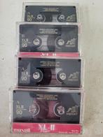 4x Maxell XL-II 90 postion high cassettebandjes, Cd's en Dvd's, Cassettebandjes, 2 t/m 25 bandjes, Overige genres, Ophalen of Verzenden
