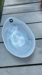 Leonardo schaal, wit gewolkt glazen bootmodel, Ophalen of Verzenden, Zo goed als nieuw