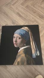 Canvas schilderij meisje met de parel, Ophalen, Zo goed als nieuw, Schilderij, 75 tot 100 cm