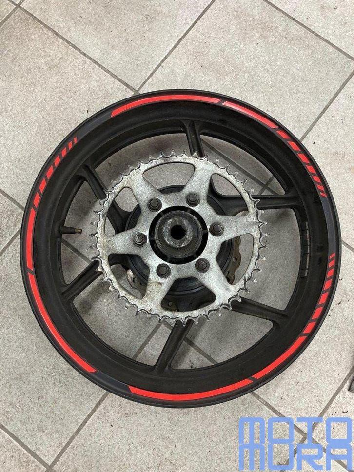 Achtervelg met remschijf Kawasaki KLE 650 Versys 2007 - 2009, Motoren, Onderdelen | Kawasaki, Gebruikt, Ophalen of Verzenden