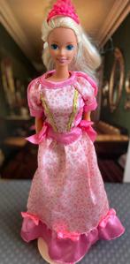 Barbie prinsessenjurk en kroontje, Ophalen of Verzenden, Gebruikt