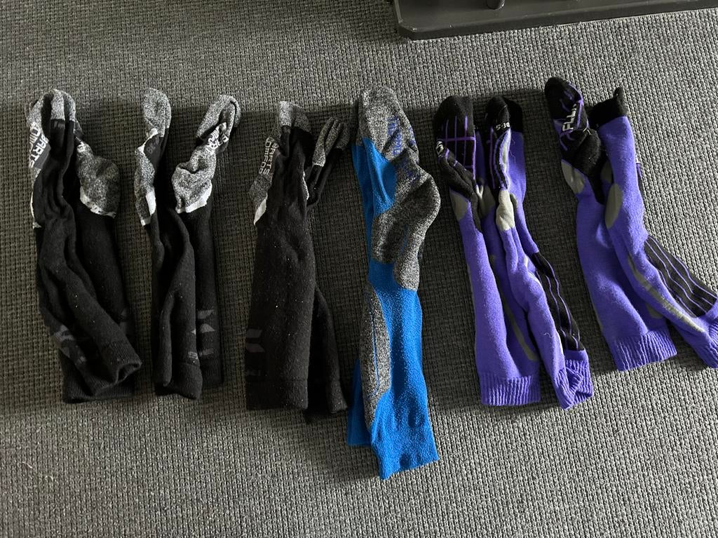 Skisokken Dames maat 35-38 8 stuks Barts Falcon Falke, Sokken en Kniesokken, Verzenden, Zwart, Maat 35 t/m 38