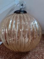 Glazen kerstbal ecru, Ophalen of Verzenden